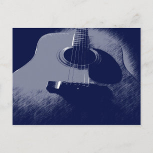 Blue Guitar Postcard