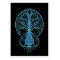 Blue Guitar Tree of Life on Black
