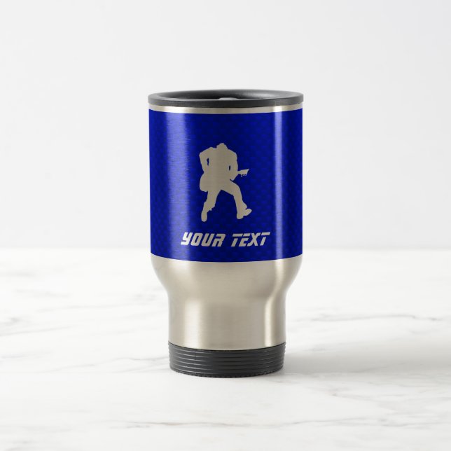 Blue Guitarist Travel Mug (Center)