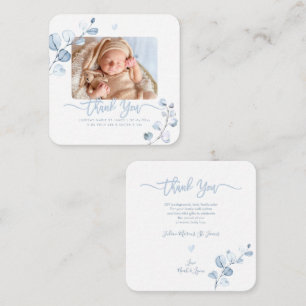 Blue Gum Eucalyptus Butterfly Shower Thank You Card