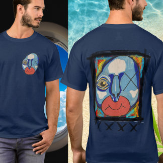 Blue Guy mixed media  T-Shirt