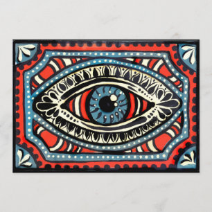 Blue Gypsies Eye Invitation