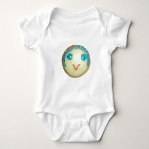 Blue Hair Emoji Art Print/Graphic Baby Bodysuit