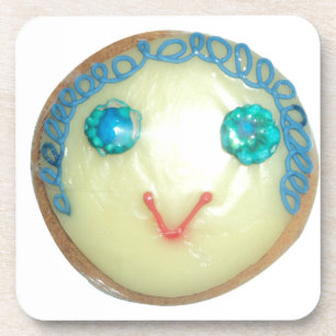 Blue Hair Emoji Art Print/Graphic Coaster