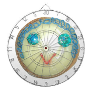 Blue Hair Emoji Art Print/Graphic Dartboard
