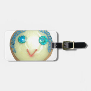 Blue Hair Emoji Art Print/Graphic Luggage Tag