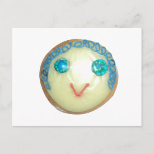 Blue Hair Emoji Art Print/Graphic Postcard