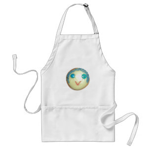 Blue Hair Emoji Art Print/Graphic Standard Apron