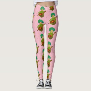 Blue Haired Creature Leggings