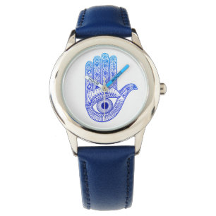 Blue Hamsa Hand / Evil Eye Defence / Hand of Mary Watch