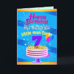 BLUE Happy Birthday ( Editable Child's Name / Age) Card<br><div class="desc">Some moments are to cherish forever. Make it memorable,  make it fun.</div>