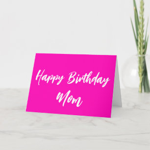 Blue Happy Birthday Mum from Daughter Card