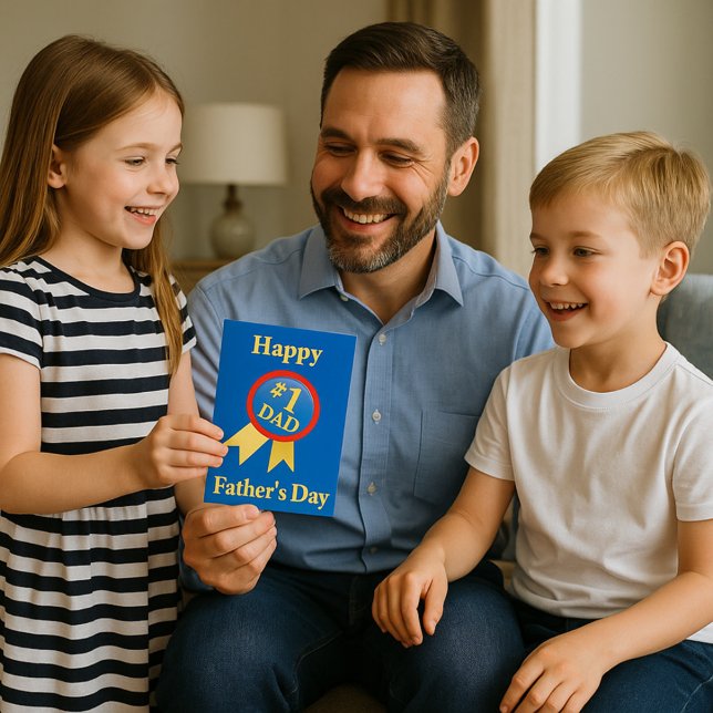 Blue Happy Father's Day Card (Creator Uploaded)