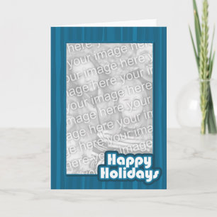 Blue Happy Holidays Template