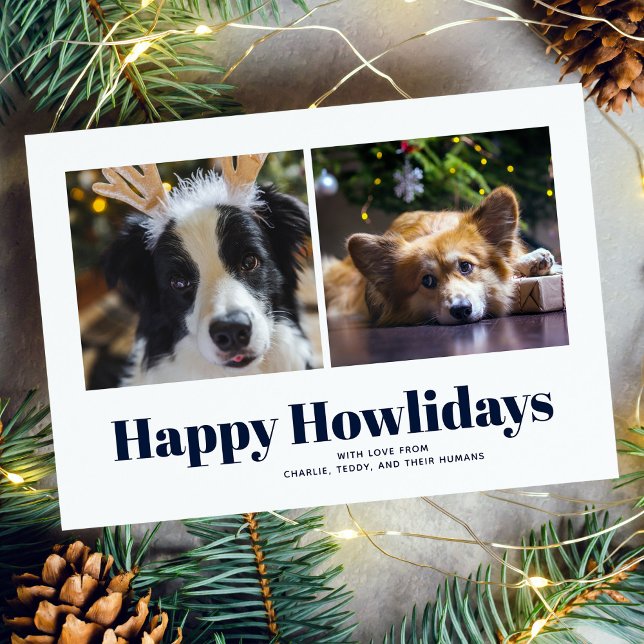 Blue "Happy Howlidays" From the Dogs Holiday Card (Creator Uploaded)