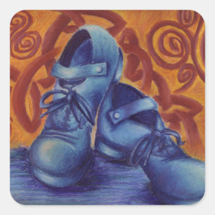 Blue Hard Shoes Sticker