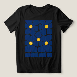 Blue Harmony Women’s Floral T‑Shirt Tri-Blend Shirt