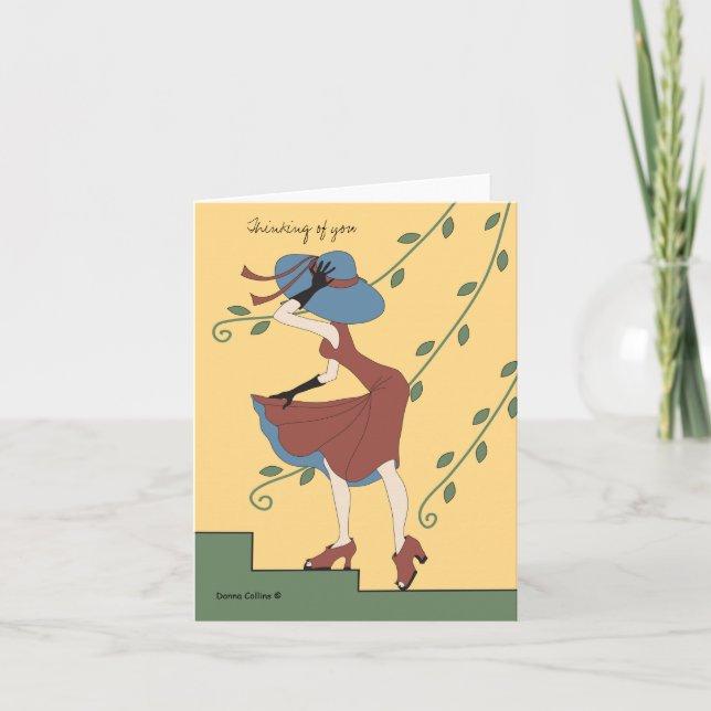 Blue Hat Note Card (Front)