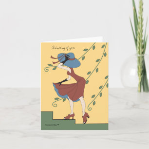 Blue Hat Note Card