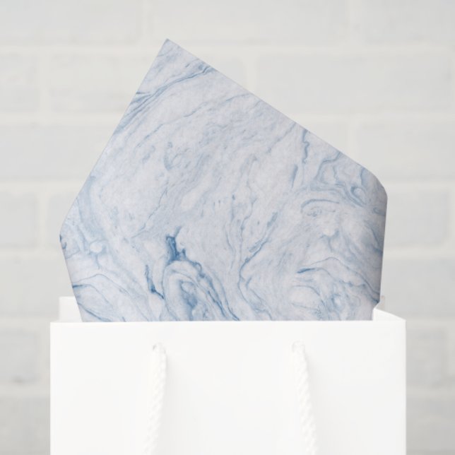 Blue Haven Marble Tissue Paper (Gift Bag)