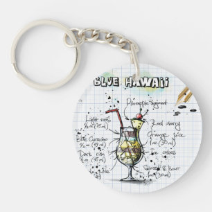 Blue Hawaii Acrylic Keychain