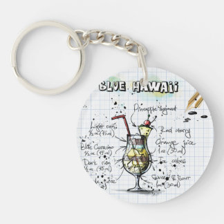 Blue Hawaii Acrylic Keychain