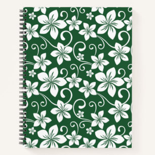 BLUE HAWAII (FOREST GREEN) NOTEBOOK