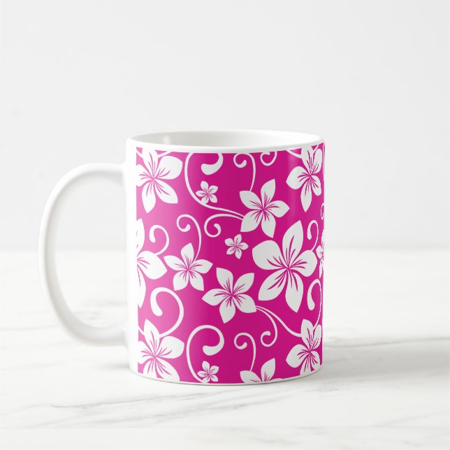 BLUE HAWAII (HOT PINK) COFFEE MUG (Left)
