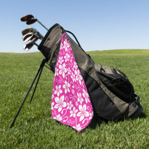 BLUE HAWAII (HOT PINK) GOLF TOWEL
