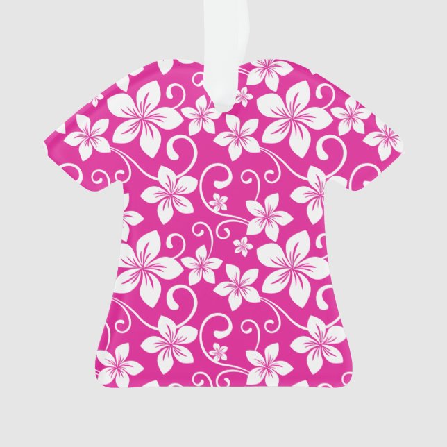BLUE HAWAII (HOT PINK) ORNAMENT (Front)