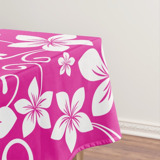 BLUE HAWAII (HOT PINK) TABLECLOTH (In Situ)