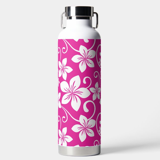 BLUE HAWAII (HOT PINK) WATER BOTTLE (Front)
