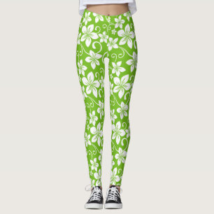 BLUE HAWAII (LIME) LEGGINGS