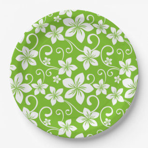 BLUE HAWAII (LIME) PAPER PLATE