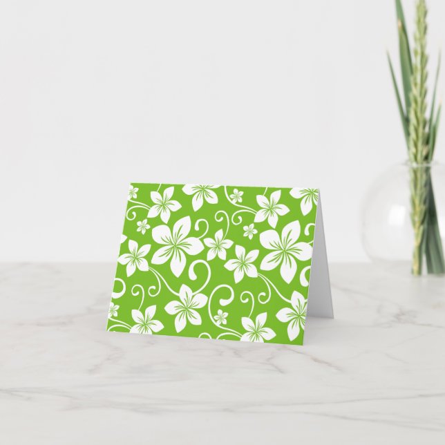 BLUE HAWAII (LIME) THANK YOU CARD (Front)