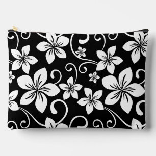 BLUE HAWAII PATTERN IN BLACK ACCESSORY POUCH