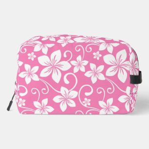 BLUE HAWAII PATTERN IN BUBBLEGUM PINK DOPP KIT