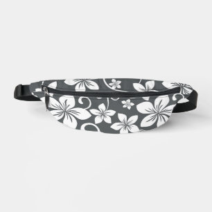 BLUE HAWAII PATTERN IN PEWTER BUM BAGS
