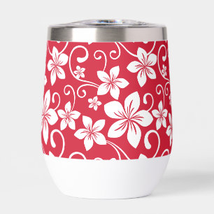 BLUE HAWAII PATTERN IN RED