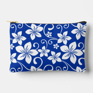 BLUE HAWAII PATTERN IN ROYAL BLUE ACCESSORY POUCH