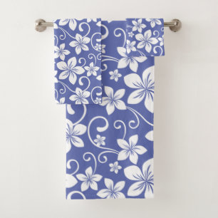BLUE HAWAII (PERIWINKLE) BATH TOWEL SET