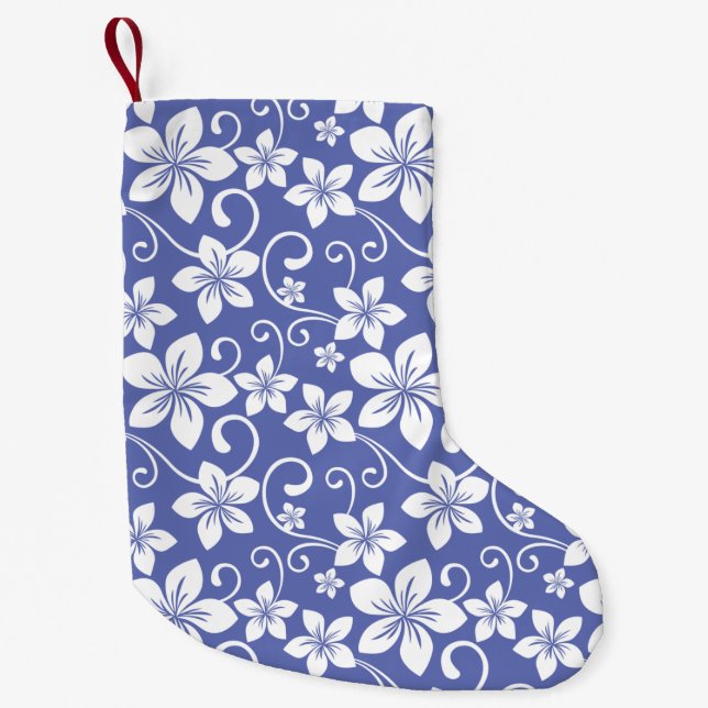 BLUE HAWAII (PERIWINKLE) SMALL CHRISTMAS STOCKING (Front)