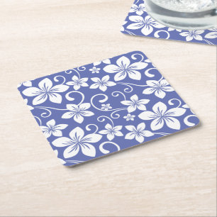 BLUE HAWAII (PERIWINKLE) SQUARE PAPER COASTER