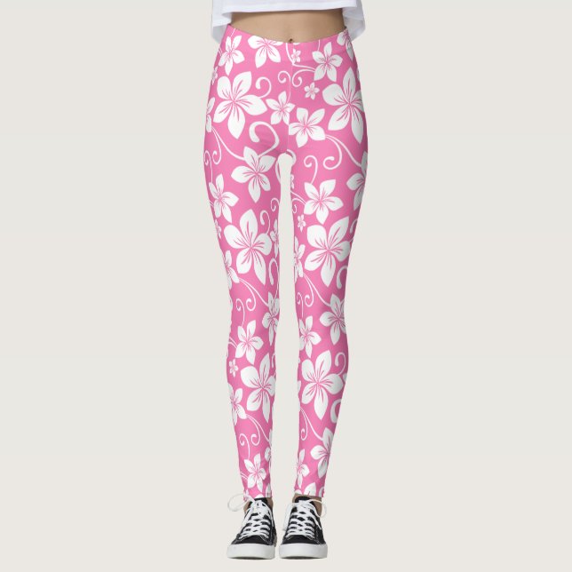 BLUE HAWAII (PINK) LEGGINGS (Front)