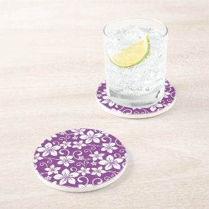BLUE HAWAII (PLUM) COASTER