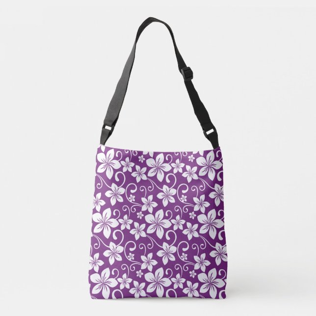 BLUE HAWAII (PLUM) CROSSBODY BAG (Back)