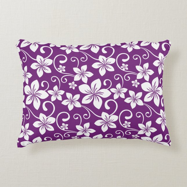 BLUE HAWAII (PLUM) DECORATIVE CUSHION (Front)