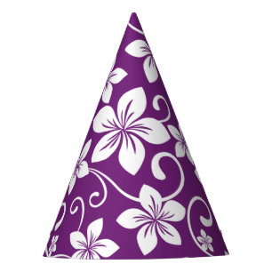 BLUE HAWAII (PLUM) PARTY HAT