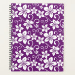 BLUE HAWAII (PLUM) PLANNER<br><div class="desc">Blue Hawaii Pattern in Plum Copyright by Kelly Hironaka,  No. 3 Design</div>