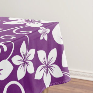 BLUE HAWAII (PLUM) TABLECLOTH